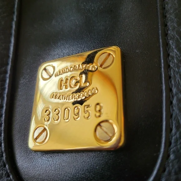 Vintage HCL leather bucket handbag. Price new in 2003 was $530. - Picture 2 of 7